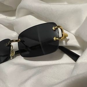 COPY - COPY - Big C Black Cartier Glasses
